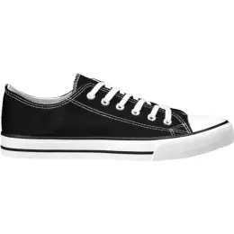 Unisex Trendi Canvas Sneaker Black Side